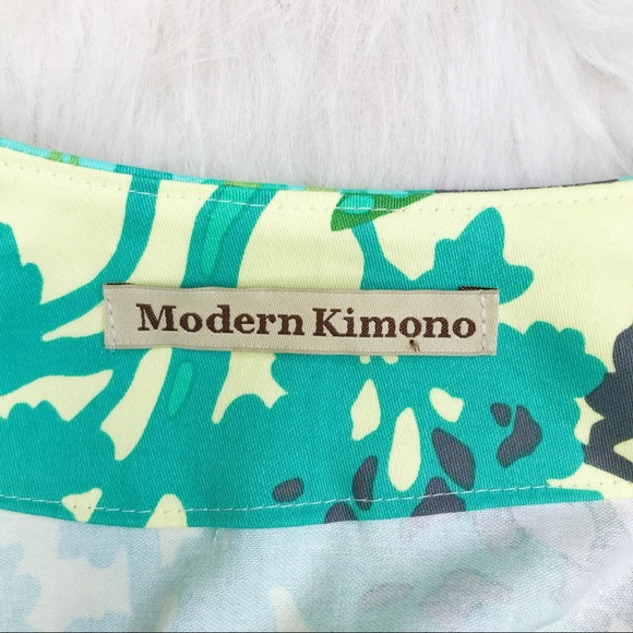 Free People Kimono Tropical Bridal Dress Robe - Picture 7 of 7